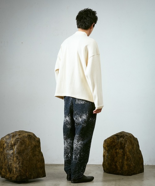 Dulcamara 24SS ワッフルSスリーブポロ　キナリ Dulcamara (ドゥルカマラ) 