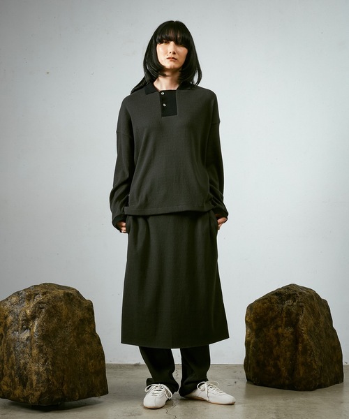 セール】HARINUKI RIB ロングスリーブポロ（ポロシャツ）｜Dulcamara