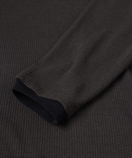 Dulcamara(ドゥルカマラ)の「HARINUKI RIB ロングスリーブポロ(ポロシャツ・メンズ・キナリ/ブラック/カーキ・0/1)」の17枚目の写真