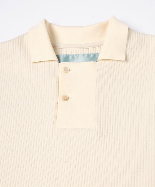 HARINUKI RIB ロングスリーブポロ（ポロシャツ）｜Dulcamara