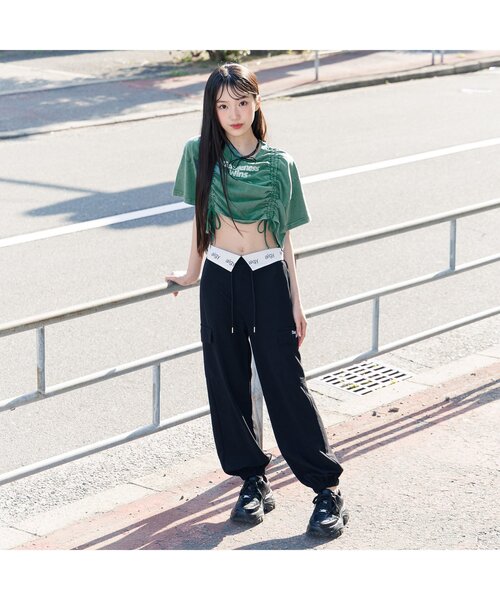 algy（アルジー）の「シャーリングピグメント半袖T（Tシャツ/カットソー・キッズ・ブラック/レッド/グリーン・SMALL/MEDIUM/X-SMALL/XX-SMALL）」の17枚目の写真