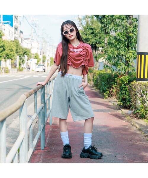 algy（アルジー）の「シャーリングピグメント半袖T（Tシャツ/カットソー・キッズ・ブラック/レッド/グリーン・SMALL/MEDIUM/X-SMALL/XX-SMALL）」の15枚目の写真