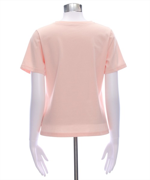 clear（クリア）の「クマプリントリボン付きTシャツ[バレエコア ガーリー]（Tシャツ/カットソー・レディース・ピンク/ブラック/オフホワイト・F）」の9枚目の写真