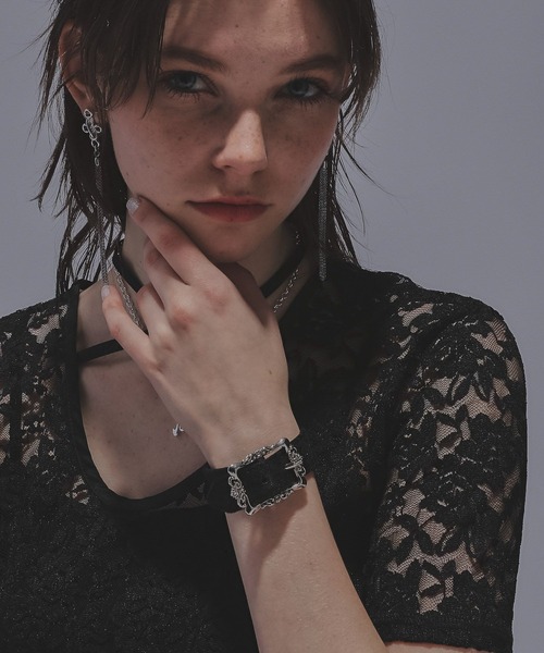 HARE（ハレ）の「ビンテージバックルブレスレット(HARE)（ブレスレット・レディース・ブラック系その他/ブラック・FREE）」の5枚目の写真