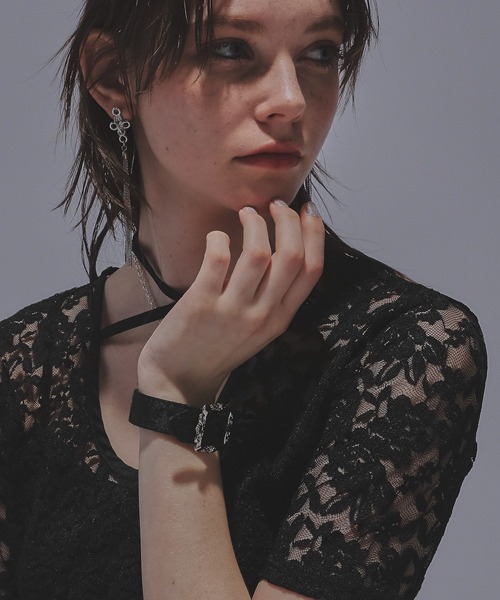 HARE（ハレ）の「ビンテージバックルブレスレット(HARE)（ブレスレット・レディース・ブラック系その他/ブラック・FREE）」の6枚目の写真