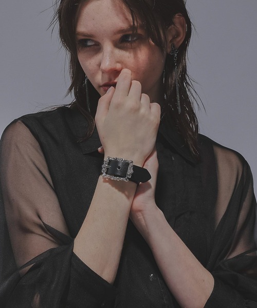 HARE（ハレ）の「ビンテージバックルブレスレット(HARE)（ブレスレット・レディース・ブラック系その他/ブラック・FREE）」の7枚目の写真