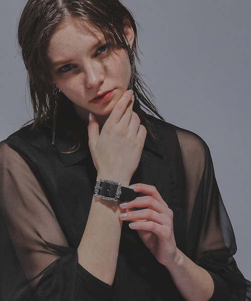 HARE（ハレ）の「ビンテージバックルブレスレット(HARE)（ブレスレット・レディース・ブラック系その他/ブラック・FREE）」の8枚目の写真