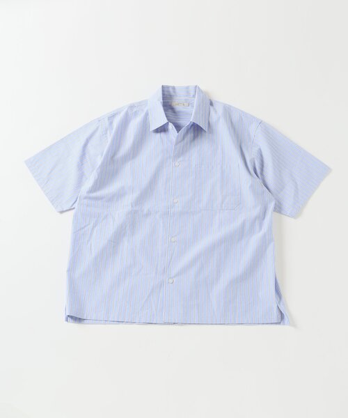 JOURNAL STANDARD relume(ジャーナルスタンダード レリューム)の「JAMES FABRIC / ジェームスファブリック レギュラーカラー 半袖シャツ(シャツ/ブラウス・メンズ・ライトブルー/ブルー/ブラウン系その他/ダークブルー/ブルー系その他・LARGE/SMALL/MEDIUM)」の3枚目の写真