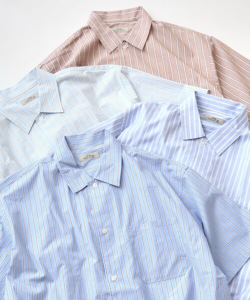 JOURNAL STANDARD relume(ジャーナルスタンダード レリューム)の「JAMES FABRIC / ジェームスファブリック レギュラーカラー 半袖シャツ(シャツ/ブラウス・メンズ・ライトブルー/ブルー/ブラウン系その他/ダークブルー/ブルー系その他・LARGE/SMALL/MEDIUM)」の6枚目の写真