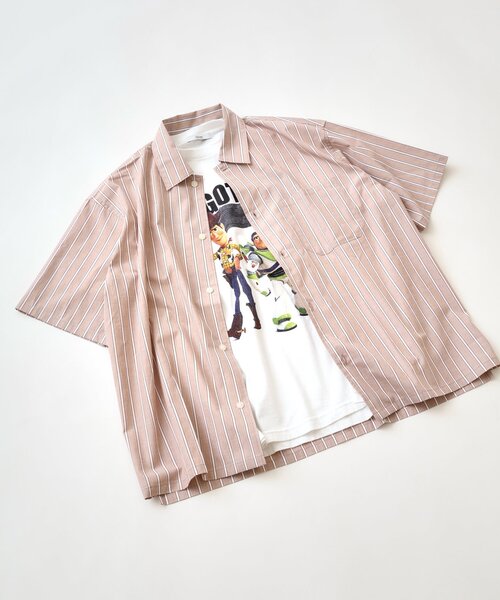 JOURNAL STANDARD relume(ジャーナルスタンダード レリューム)の「JAMES FABRIC / ジェームスファブリック レギュラーカラー 半袖シャツ(シャツ/ブラウス・メンズ・ライトブルー/ブルー/ブラウン系その他/ダークブルー/ブルー系その他・LARGE/SMALL/MEDIUM)」の7枚目の写真