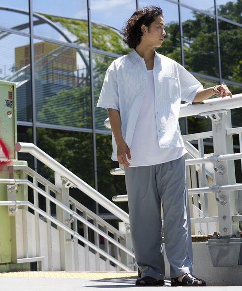JOURNAL STANDARD relume(ジャーナルスタンダード レリューム)の「JAMES FABRIC / ジェームスファブリック レギュラーカラー 半袖シャツ(シャツ/ブラウス・メンズ・ライトブルー/ブルー/ブラウン系その他/ダークブルー/ブルー系その他・LARGE/SMALL/MEDIUM)」の11枚目の写真