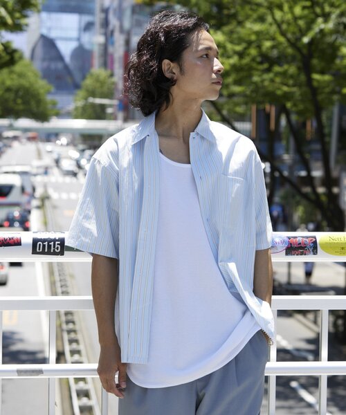 JOURNAL STANDARD relume(ジャーナルスタンダード レリューム)の「JAMES FABRIC / ジェームスファブリック レギュラーカラー 半袖シャツ(シャツ/ブラウス・メンズ・ライトブルー/ブルー/ブラウン系その他/ダークブルー/ブルー系その他・LARGE/SMALL/MEDIUM)」の17枚目の写真