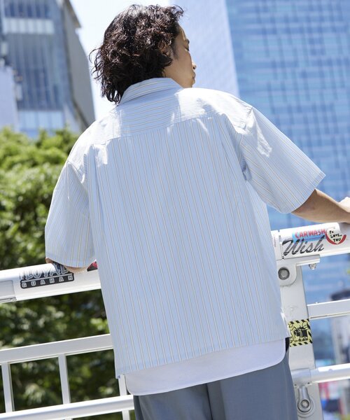 JOURNAL STANDARD relume(ジャーナルスタンダード レリューム)の「JAMES FABRIC / ジェームスファブリック レギュラーカラー 半袖シャツ(シャツ/ブラウス・メンズ・ライトブルー/ブルー/ブラウン系その他/ダークブルー/ブルー系その他・LARGE/SMALL/MEDIUM)」の19枚目の写真