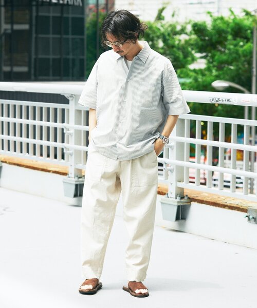 JOURNAL STANDARD relume(ジャーナルスタンダード レリューム)の「JAMES FABRIC / ジェームスファブリック レギュラーカラー 半袖シャツ(シャツ/ブラウス・メンズ・ライトブルー/ブルー/ブラウン系その他/ダークブルー/ブルー系その他・LARGE/SMALL/MEDIUM)」の21枚目の写真