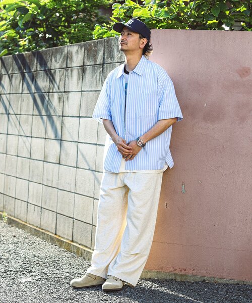 JOURNAL STANDARD relume(ジャーナルスタンダード レリューム)の「JAMES FABRIC / ジェームスファブリック レギュラーカラー 半袖シャツ(シャツ/ブラウス・メンズ・ライトブルー/ブルー/ブラウン系その他/ダークブルー/ブルー系その他・LARGE/SMALL/MEDIUM)」の22枚目の写真