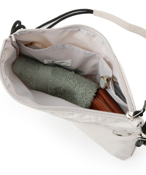 Dessin(デッサン)の「ドローコードサコッシュ(ショルダーバッグ・レディース・モスグリーン/ブラック/オフホワイト・00)」の19枚目の写真