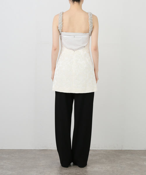 SOFT SEOUL ♥ LAYERED FRILL BUSTIER ONE PIECE /追跡付 レースレイヤードニットワンピース WEB限定 | PROPORTION BODY