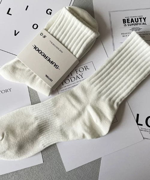 ampm（エーエムピーエム）の「ネオンカラーベーシックカラー　ソックス(3足セット）（ソックス/靴下・レディース・ブラック×ホワイト/グリーン×オレンジ/ブラック×グリーン/ブラック×グレー・FREE）」の15枚目の写真