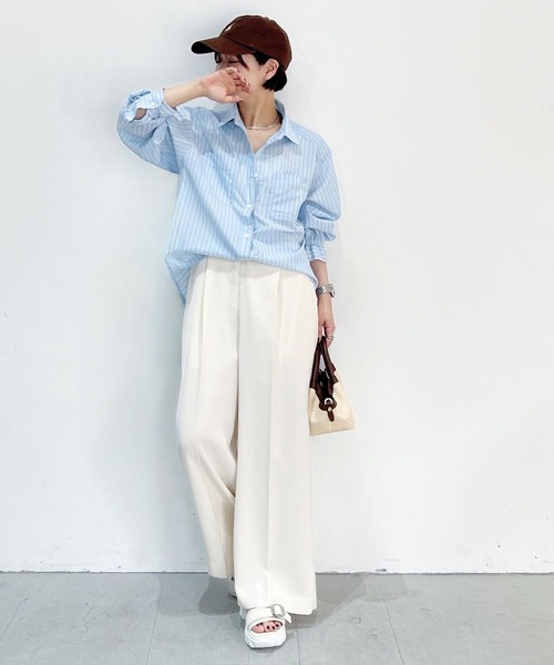 BAYFLOW 【低身長caho146cmさんプロデュース】2WAYシャツ セール】【低身長caho146cmさんプロデュース】2WAYシャツ