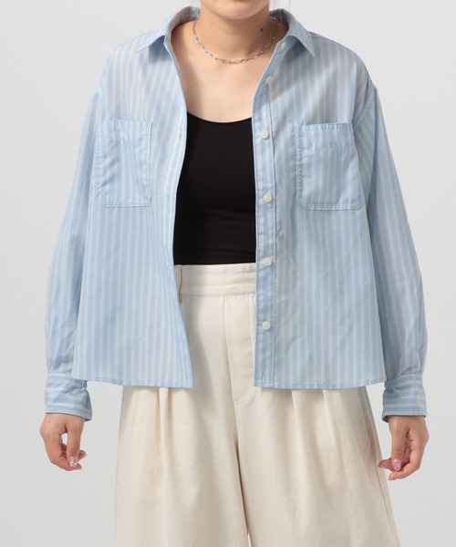 BAYFLOW（ベイフロー）の「【低身長caho146cmさんプロデュース】2WAYシャツ（シャツ/ブラウス・レディース・イエロー/オフホワイト/ライトブルー・FREE）」の21枚目の写真