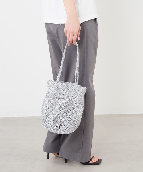 The Bagmati（ザバグマティ）の「【The Bagmati】メタリックコードバッグ-METALIC LUREX BAG（ハンドバッグ・レディース・ゴールド/シルバー・FREE）」の8枚目の写真