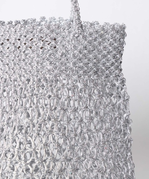 The Bagmati（ザバグマティ）の「【The Bagmati】メタリックコードバッグ-METALIC LUREX BAG（ハンドバッグ・レディース・ゴールド/シルバー・FREE）」の13枚目の写真