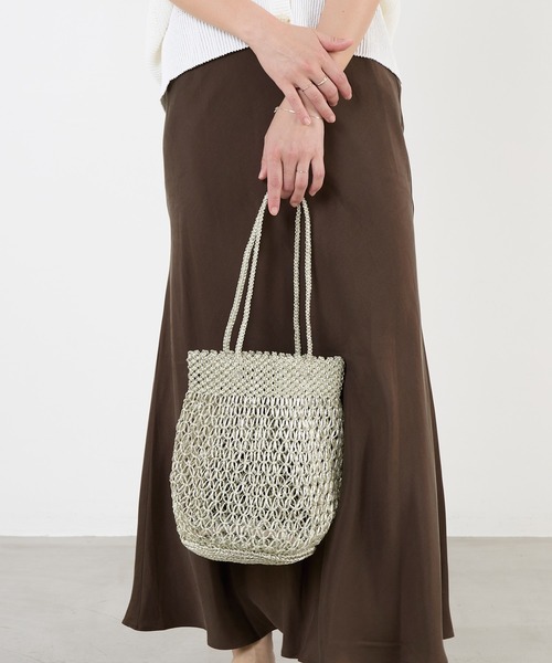 The Bagmati（ザバグマティ）の「【The Bagmati】メタリックコードバッグ-METALIC LUREX BAG（ハンドバッグ・レディース・ゴールド/シルバー・FREE）」の18枚目の写真