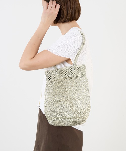 The Bagmati（ザバグマティ）の「【The Bagmati】メタリックコードバッグ-METALIC LUREX BAG（ハンドバッグ・レディース・ゴールド/シルバー・FREE）」の19枚目の写真