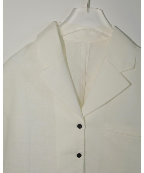 anuke（アンヌーク）の「Opencollar Linen Shirts（シャツ/ブラウス・レディース・ネイビー/ブラウン/アイボリー・FREE）」の20枚目の写真