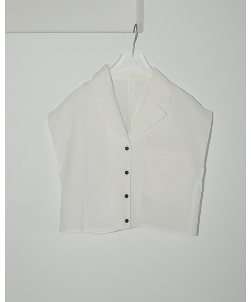 anuke（アンヌーク）の「Opencollar Linen Shirts（シャツ/ブラウス・レディース・ネイビー/ブラウン/アイボリー・FREE）」の19枚目の写真