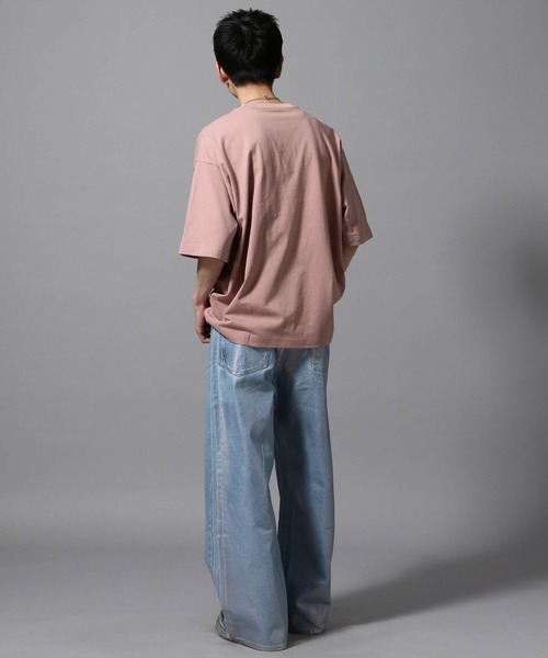 ajouter flow(アジューテフロー)の「【ajouter flow】slash wide denim pants(デニムパンツ・メンズ・ブラック/ライトブルー・M/L)」の16枚目の写真