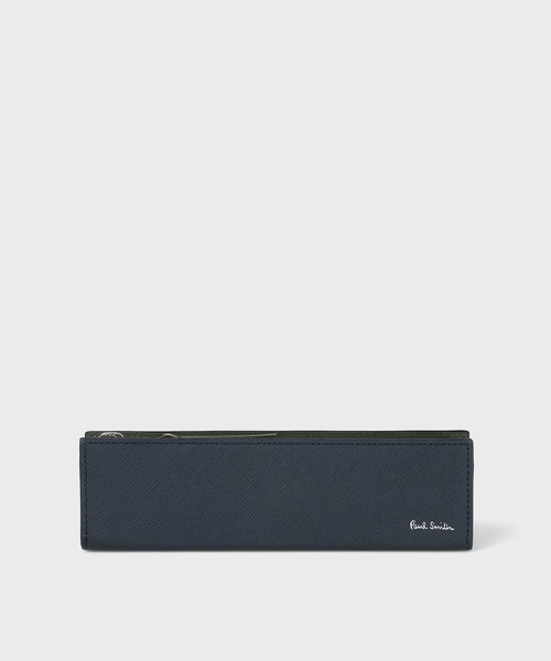 Paul Smith(ポールスミス)の「ブライトストライププラー ペンケース【553423 P918】(その他小物・メンズ・ブラック/ネイビー・FREE)」の2枚目の写真