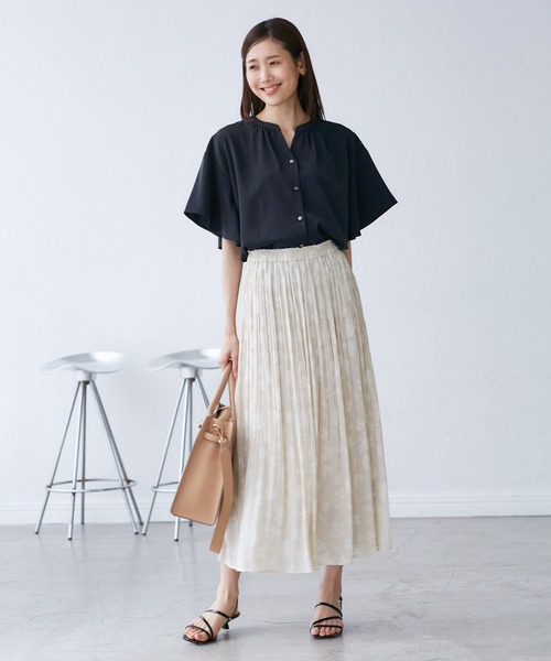 ROPE' PICNIC(ロペピクニック)の「フレンチスキッパーブラウス(シャツ/ブラウス・レディース・オフホワイト/ホワイト系その他5/サックスブルー/ネイビー/ライトグリーン・36/38)」の19枚目の写真