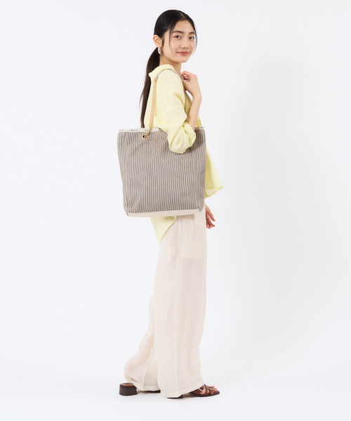 CHAIN CROCHET N/S TOTE ベージュクロシェ（トートバッグ