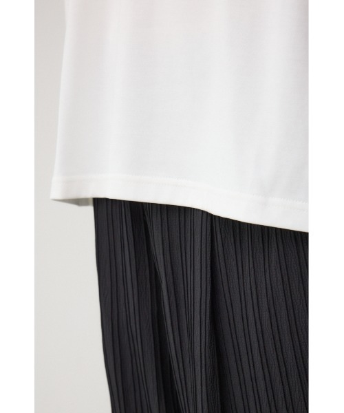 AZUL by moussy(アズールバイマウジー)の「異素材スウィッチングトップス(Tシャツ/カットソー・メンズ・ホワイト系その他/ベージュ系その他/ブラック系その他・MEDIUM/LARGE)」の12枚目の写真