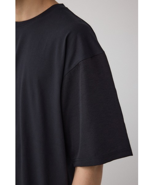 AZUL by moussy(アズールバイマウジー)の「異素材スウィッチングトップス(Tシャツ/カットソー・メンズ・ホワイト系その他/ベージュ系その他/ブラック系その他・MEDIUM/LARGE)」の20枚目の写真