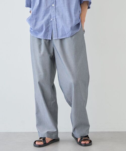 CRAFT STANDARD BOUTIQUE（クラフトスタンダードブティック）の「速乾/接触冷感/UVカット DRYMIXオックスフォードイージーパンツ（その他パンツ・メンズ・グレー/ブルー/オフホワイト・M/XL/L）」の5枚目の写真