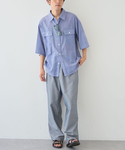 CRAFT STANDARD BOUTIQUE（クラフトスタンダードブティック）の「速乾/接触冷感/UVカット DRYMIXオックスフォードイージーパンツ（その他パンツ・メンズ・グレー/ブルー/オフホワイト・M/XL/L）」の8枚目の写真