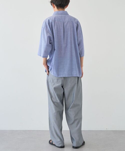 CRAFT STANDARD BOUTIQUE（クラフトスタンダードブティック）の「速乾/接触冷感/UVカット DRYMIXオックスフォードイージーパンツ（その他パンツ・メンズ・グレー/ブルー/オフホワイト・M/XL/L）」の10枚目の写真