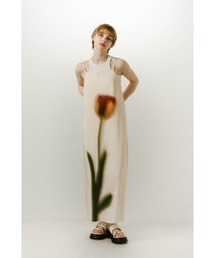 Knuth Marf(Nk[X}[t)flower print satin dress(s[X)