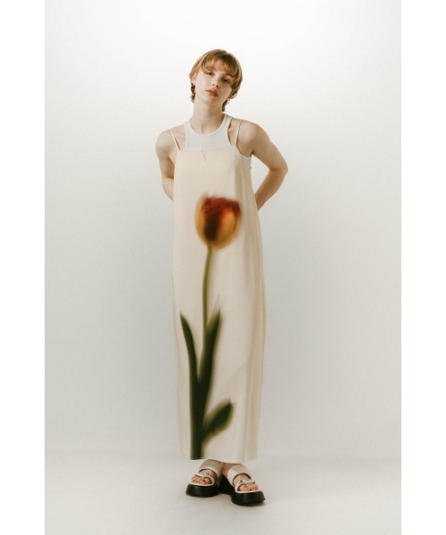 KnuthMarf flower print satin dress ワンピース flower print satin dress（ワンピース）｜Knuth Marf