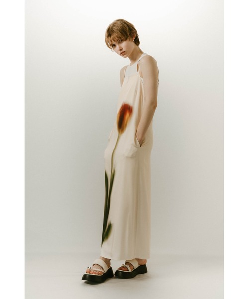 flower print satin dress（ワンピース）｜Knuth Marf