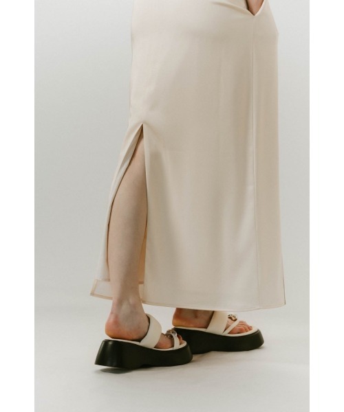flower print satin dress（ワンピース）｜Knuth Marf
