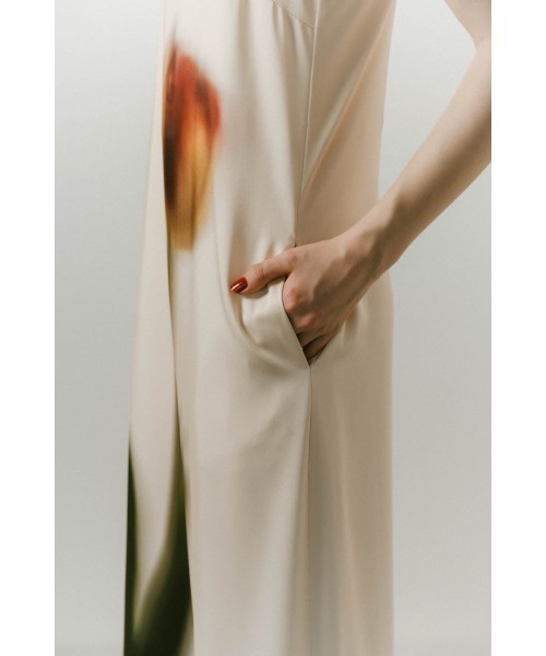 Knuth Marf（クヌースマーフ）の「flower print satin dress（ワンピース・レディース・ブラック/イエロー・SMALL/X-SMALL）」の20枚目の写真