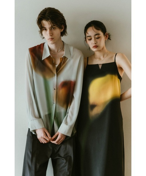 ワンピース KNUTH MARF flower print satin dress flower print satin dress/yellow | KNUTH MARF