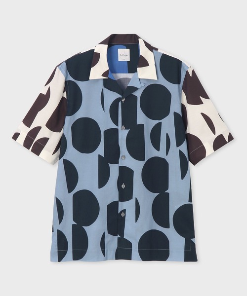 Paul Smith(ポールスミス)の「"Cut Up Dots" オープンカラーシャツ / 253353 905UM(シャツ/ブラウス・メンズ・ライトインディゴブルー・SMALL/MEDIUM/LARGE/X-LARGE)」の1枚目の写真