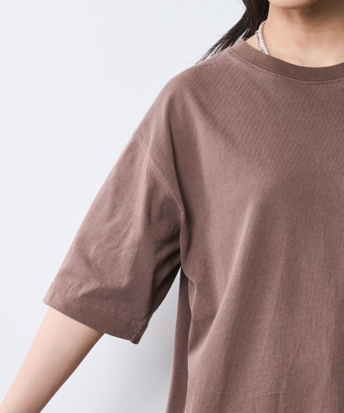 CHIC STYLE（シックスタイル）の「バックプリントTシャツ＜大きいサイズ有＞シックスタイル（Tシャツ/カットソー・レディース・チャコール/ブラウン・M/L/LL/3L/4L/5L）」の15枚目の写真