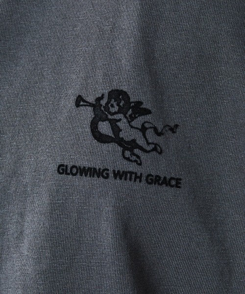 CHIC STYLE（シックスタイル）の「バックプリントTシャツ＜大きいサイズ有＞シックスタイル（Tシャツ/カットソー・レディース・チャコール/ブラウン・M/L/LL/3L/4L/5L）」の19枚目の写真