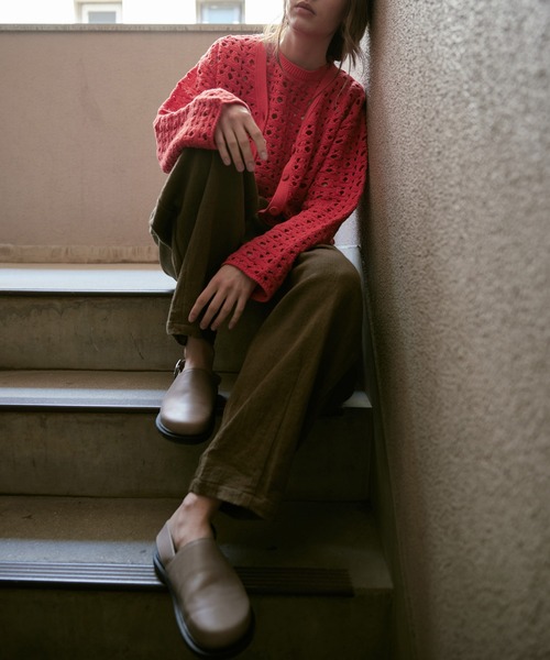 RNA-N(アールエヌエーエヌ)の「K2720 ランダムホールカーデ(カーディガン/ボレロ・レディース・杢グレー/キャメル/レッド・FREE)」の22枚目の写真