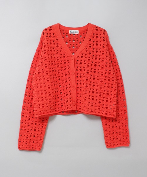 RNA-N(アールエヌエーエヌ)の「K2720 ランダムホールカーデ(カーディガン/ボレロ・レディース・杢グレー/キャメル/レッド・FREE)」の11枚目の写真